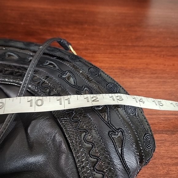 BRACCIALINI Vintage 80s Leather Handbag – Classic Italian Style - Picture 5 of 9